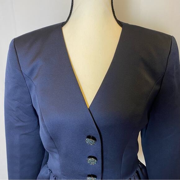 Vintage Victor Costa by NAHREE Women's Jacket Size 6 Cocktail Evening Party - Picture 2 of 12